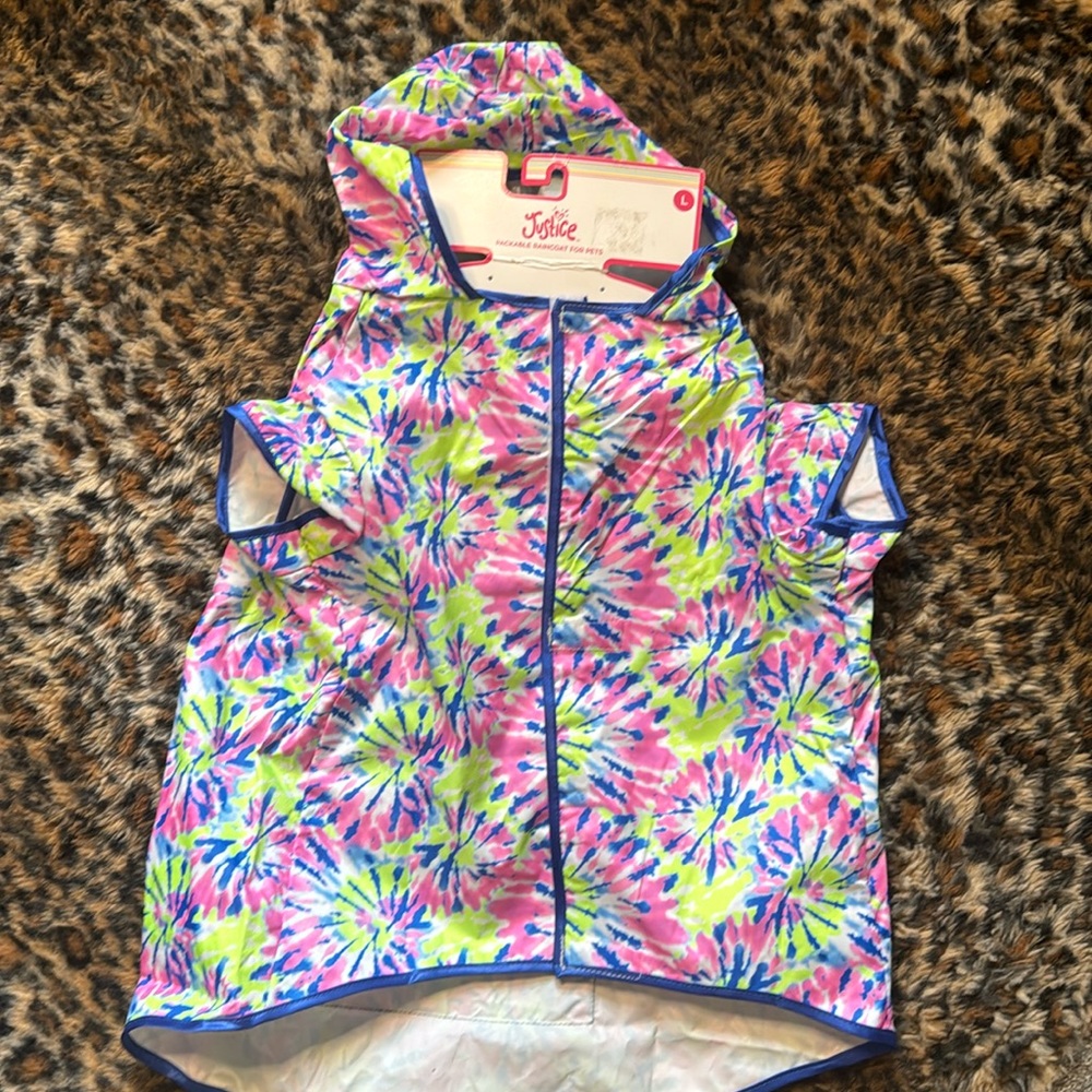 NEW Dog raincoat s L